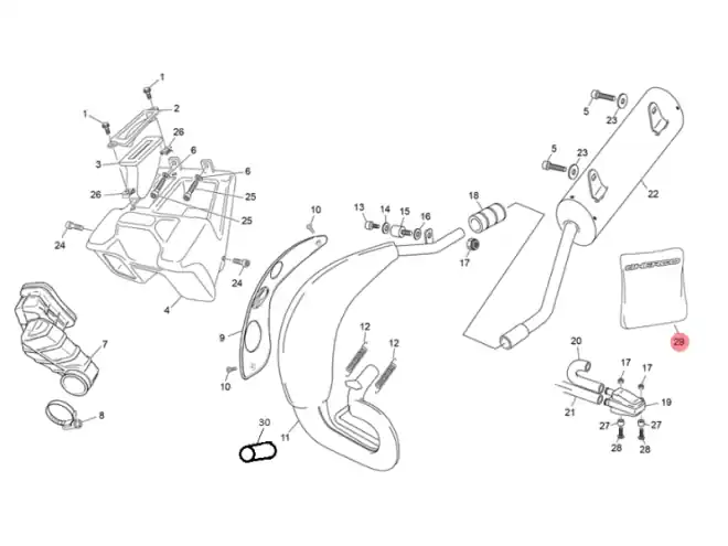 Dernière Chance Kit réparation de silencieux origine Sherco 50