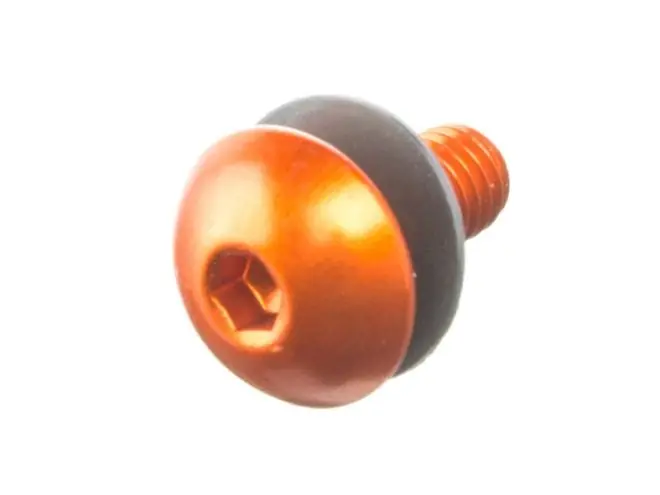 Vis aluminium BTR bombée M5x0.80x12mm Pro Bolt Orange Must-Have