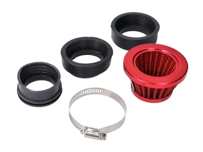 Produit De Marque Filtre à air Power Filter 44-54mm rouge