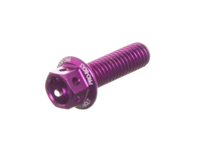 Vis aluminium hexagonale M6x1.00x20mm Pro Bolt Violet Paiement Sécurisé